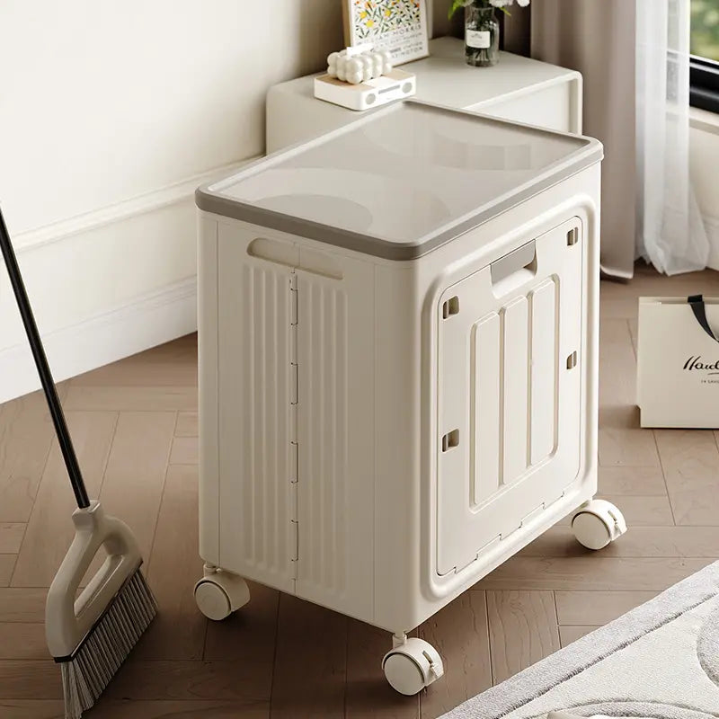 🔥Hot Sale 50% OFFLaundry Basket with Wheels, Ventilated& Odor-Resistant, Portable Rolling Storage with Lid, SizeDetails in SKU Images, Assembly Guide in Main Image &Description