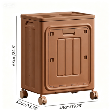 🔥Hot Sale 50% OFFLaundry Basket with Wheels, Ventilated& Odor-Resistant, Portable Rolling Storage with Lid, SizeDetails in SKU Images, Assembly Guide in Main Image &Description