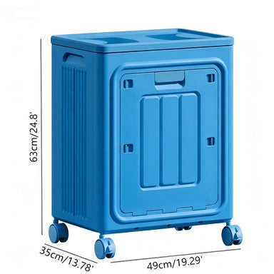🔥Hot Sale 50% OFFLaundry Basket with Wheels, Ventilated& Odor-Resistant, Portable Rolling Storage with Lid, SizeDetails in SKU Images, Assembly Guide in Main Image &Description