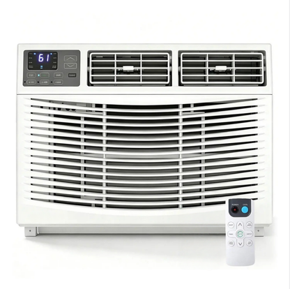 Window Air Conditioner, 8000 BTU Compact AC Unit, Energy Saving Window AC, Smart AC with 3 Modes Cool Dry Fan Speed Control,Cools Up to 350 Sq.Ft,115v Mini Air Conditioner for Bedroom,Office,Home