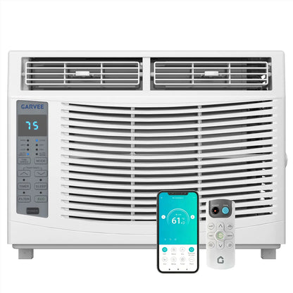 Window Air Conditioner, 8000 BTU Compact AC Unit, Energy Saving Window AC, Smart AC with 3 Modes Cool Dry Fan Speed Control,Cools Up to 350 Sq.Ft,115v Mini Air Conditioner for Bedroom,Office,Home