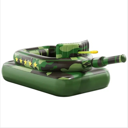🔥Hot Sale 50% Inflatable Tank Pool Float for Adults & Kids 6+ Years Old, Ride-On Camouflage Floaty with Water Cannon, Swim Raft Toy for Boys Girls Ages 6+, Lake Backyard Pool Party Waterpark Floaties