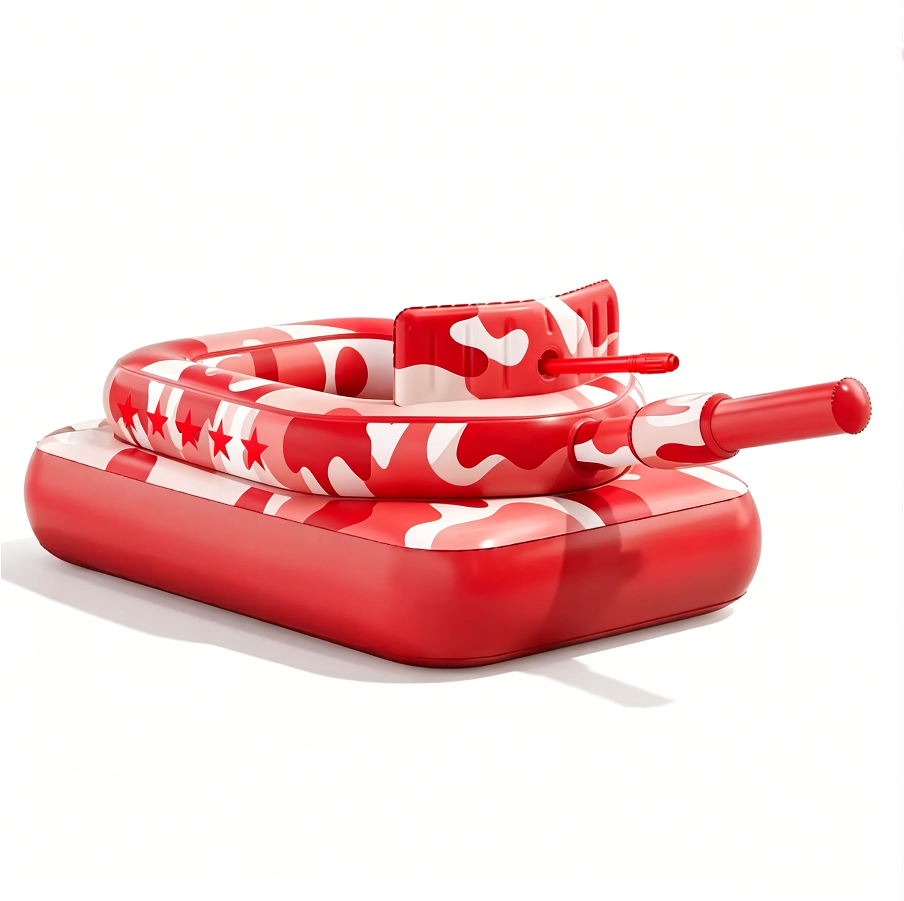 🔥Hot Sale 50% Inflatable Tank Pool Float for Adults & Kids 6+ Years Old, Ride-On Camouflage Floaty with Water Cannon, Swim Raft Toy for Boys Girls Ages 6+, Lake Backyard Pool Party Waterpark Floaties
