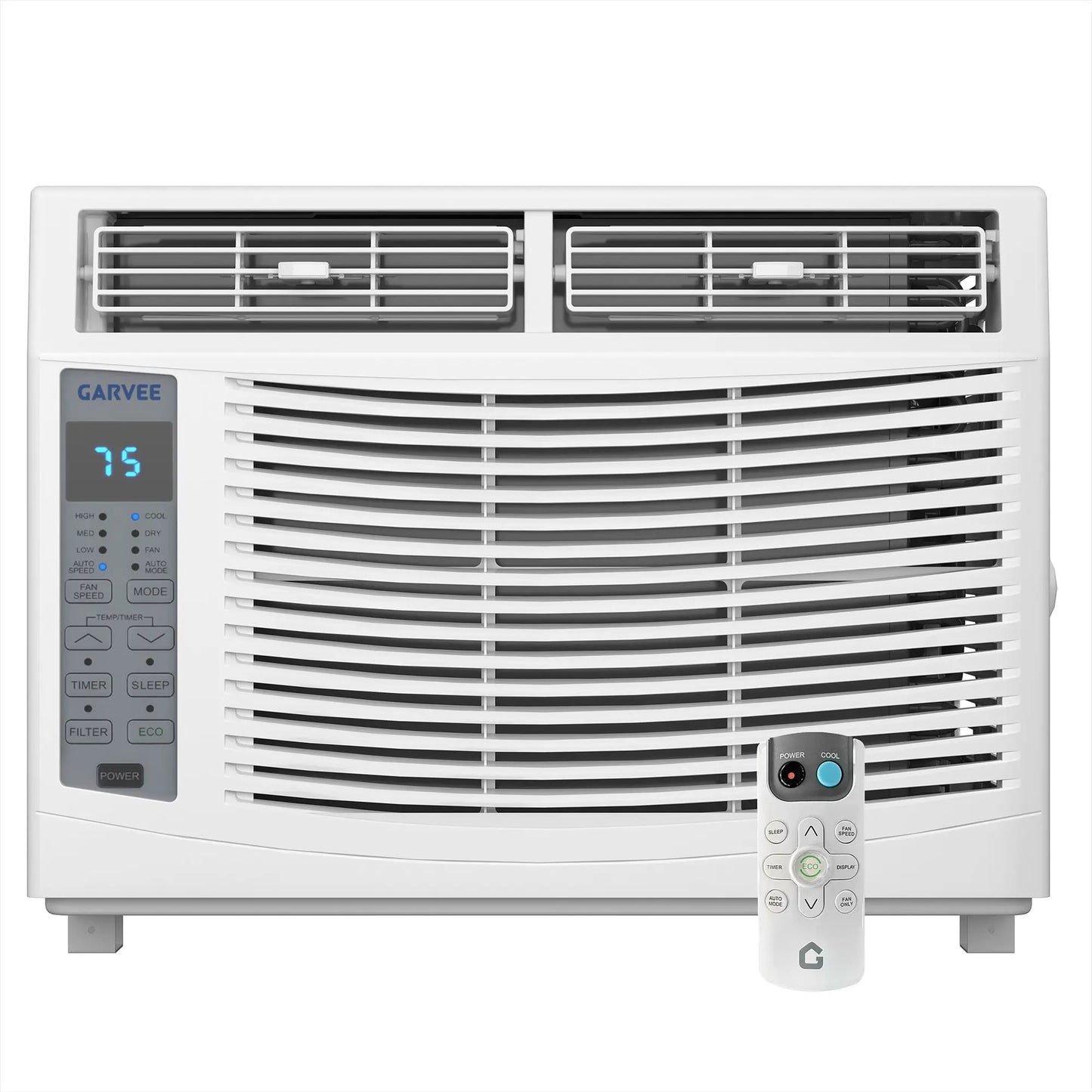 Window Air Conditioner, 8000 BTU Compact AC Unit, Energy Saving Window AC, Smart AC with 3 Modes Cool Dry Fan Speed Control,Cools Up to 350 Sq.Ft,115v Mini Air Conditioner for Bedroom,Office,Home