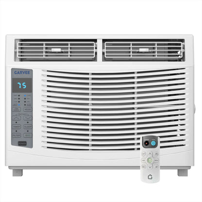 Window Air Conditioner, 8000 BTU Compact AC Unit, Energy Saving Window AC, Smart AC with 3 Modes Cool Dry Fan Speed Control,Cools Up to 350 Sq.Ft,115v Mini Air Conditioner for Bedroom,Office,Home