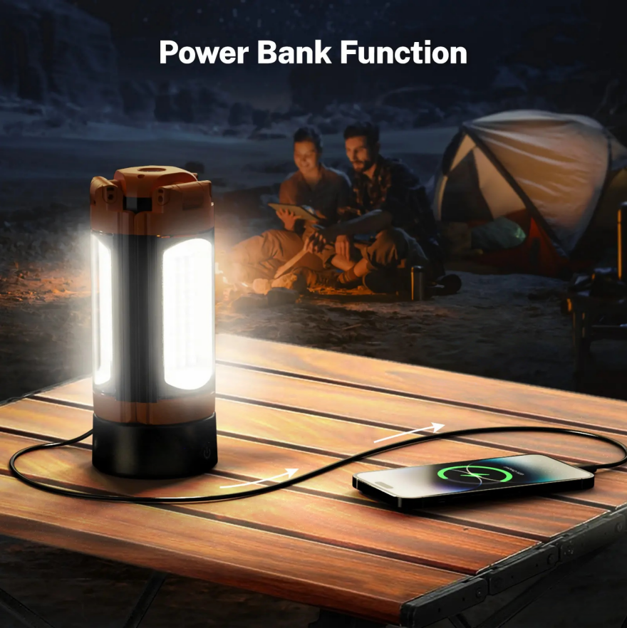 OGERY 10000/18000mAh Camping Light with Remote Control & Power Bank - Rechargeable 2200 Lumens Dimmable Work Light, Emergency Light & Detachable Tripod (1.75-6.5 Ft) for Outdoor, Hiking, Home & Emergency summerwins