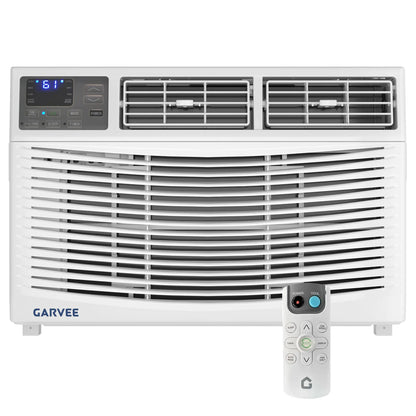 Window Air Conditioner, 8000 BTU Compact AC Unit, Energy Saving Window AC, Smart AC with 3 Modes Cool Dry Fan Speed Control,Cools Up to 350 Sq.Ft,115v Mini Air Conditioner for Bedroom,Office,Home