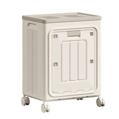 🔥Hot Sale 50% OFFLaundry Basket with Wheels, Ventilated& Odor-Resistant, Portable Rolling Storage with Lid, SizeDetails in SKU Images, Assembly Guide in Main Image &Description